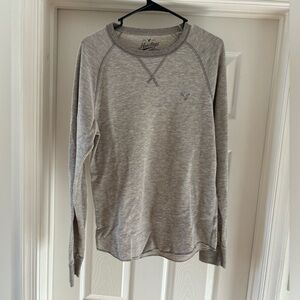 American Eagle Heritage Gray Men's Long Sleeve Shirt